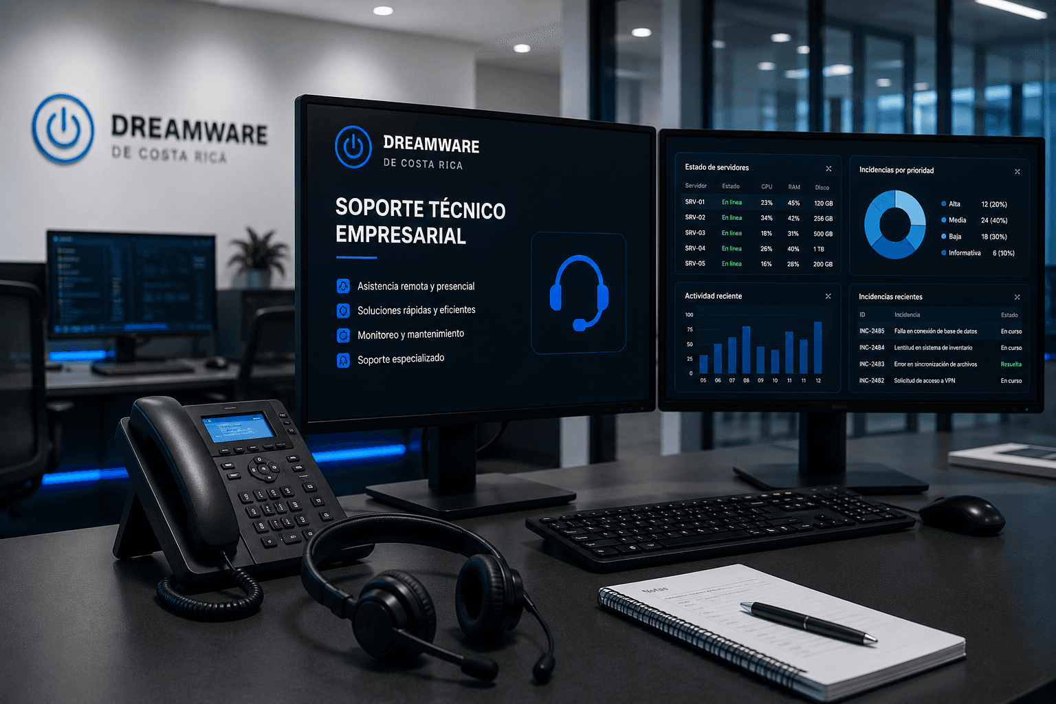 Soporte técnico empresarial